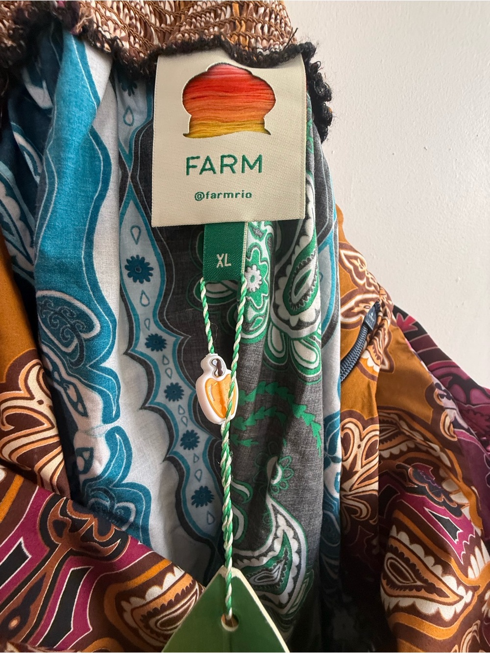 Farm Rio Bandana Print Mini Dress, XL, NWT - Picture 7 of 9
